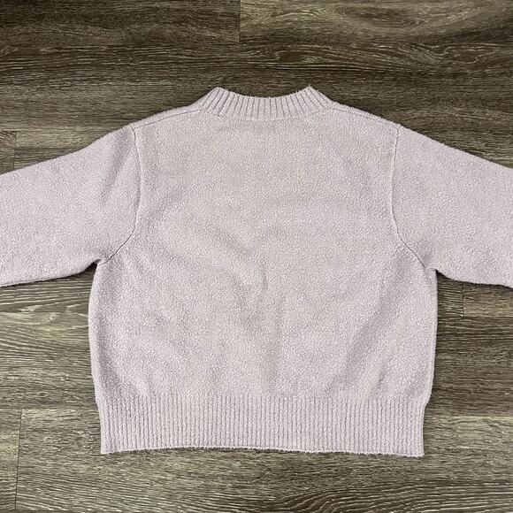 AYR The Little Joy Organic Cotton Crewneck Sweater Purple Mist Size XL Fuzzy EUC - Picture 14 of 16